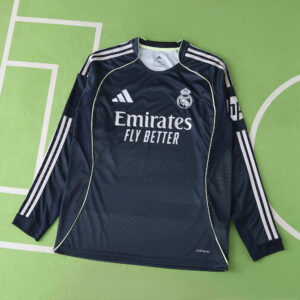 25/26 Real Madrid Away Jersey Fan Version Long Sleeved