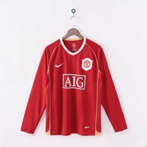 06/07 Manchester United Home Jersey Long Sleeved