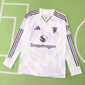 25/26 Manchester United Away Jersey Player Version Long Sleeved