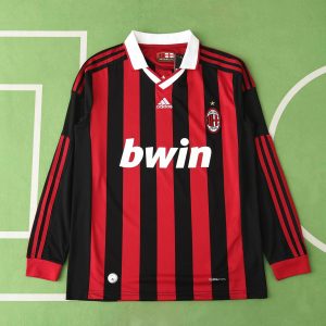 09/10 AC Milan Home Jersey Long Sleeved