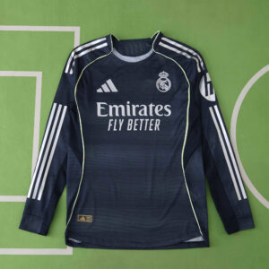 25/26 Real Madrid Away Jersey Player Version Long Sleeved