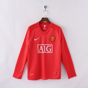 07/08 Manchester United Home Jersey Long Sleeved
