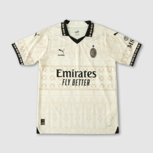 23/24 AC Milan x Pleasures Fourth Jersey Fan Version Beige
