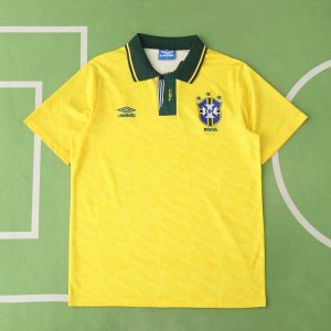 1991 Brazil Home Jersey