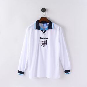 1996 England Home Jersey Long Sleeved