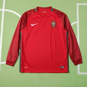 2016 Portugal Home Jersey Long Sleeved