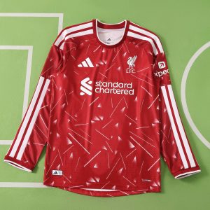 26/27 Liverpool Home Jersey Player Version Long Sleeved