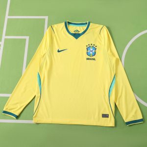 26/27 Brazil Home Jersey Fan Version Long Sleeved