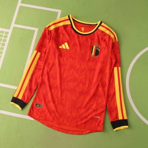 26/27 Belgium Home Jersey Player Version Long Sleeved
